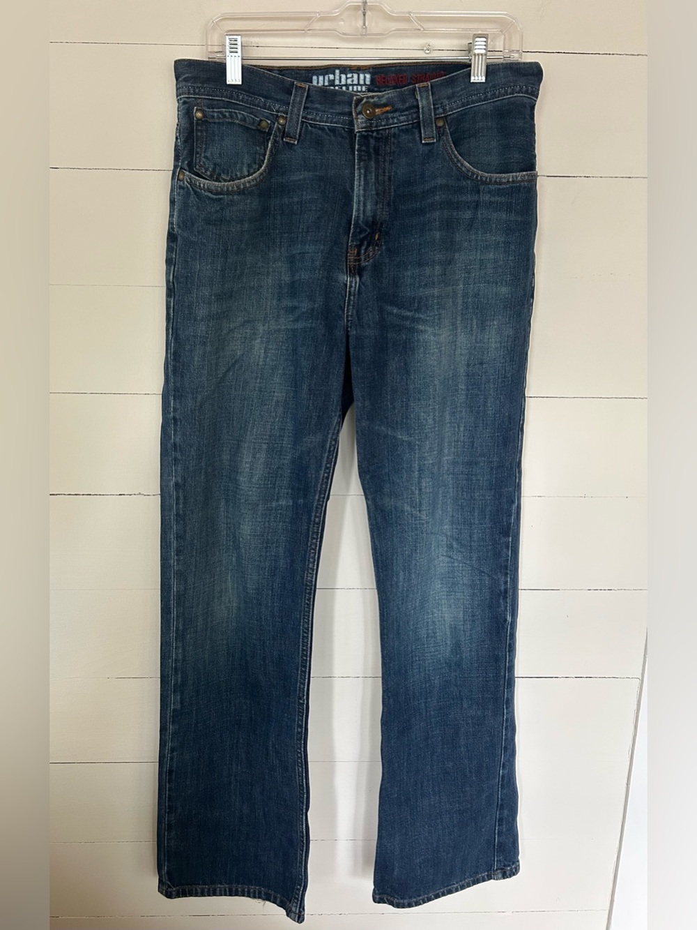 Urban pipeline Dark Blue Straight-Leg Jeans, Sz 32x32